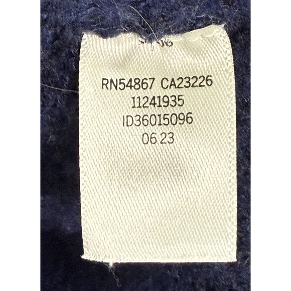 VS PINK Varsity Cardigan Collegiate CableKnit Oversized Ivy League Old Money Lg - Picture 9 of 11